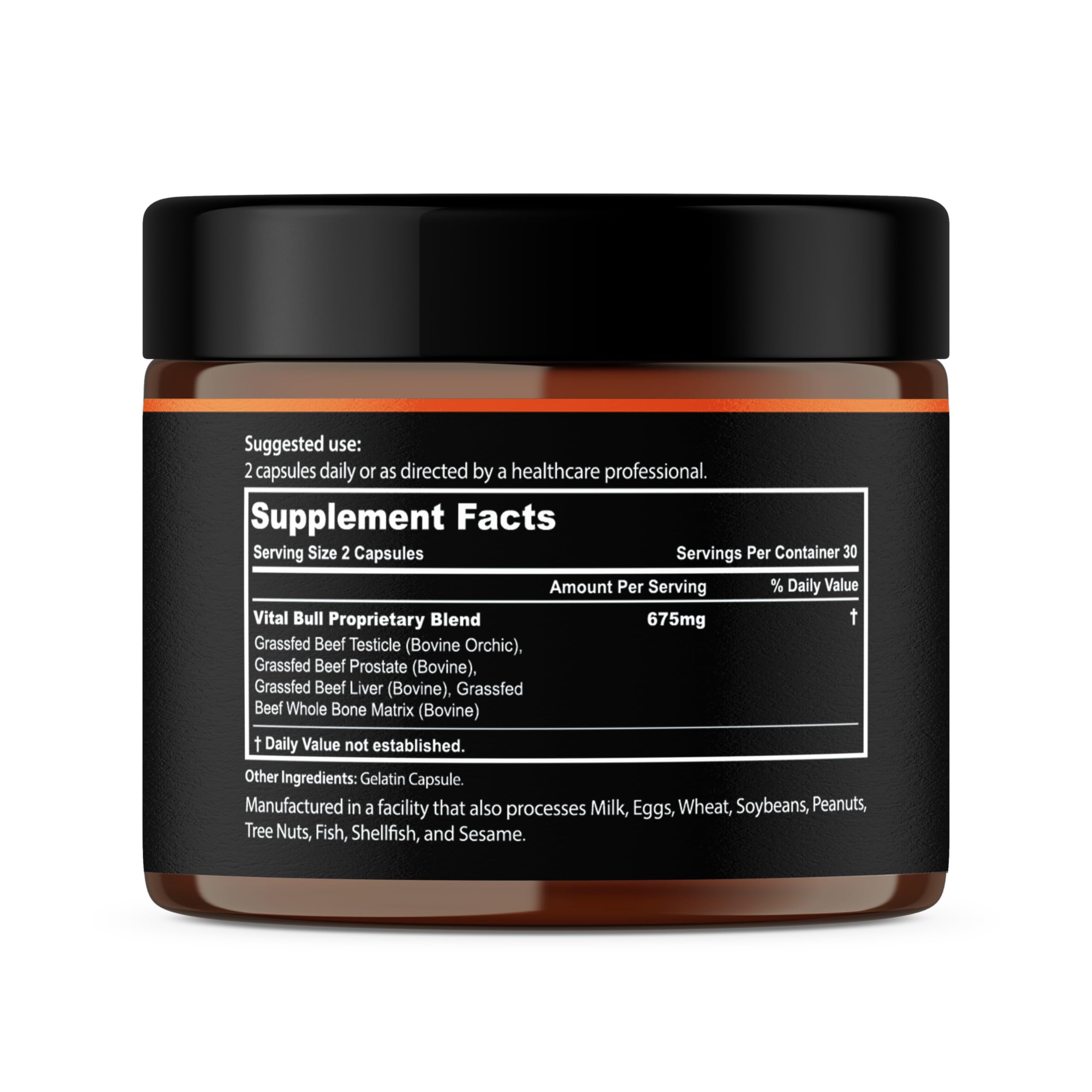 Lonvera Vital Bull user taking capsules during morning routine.