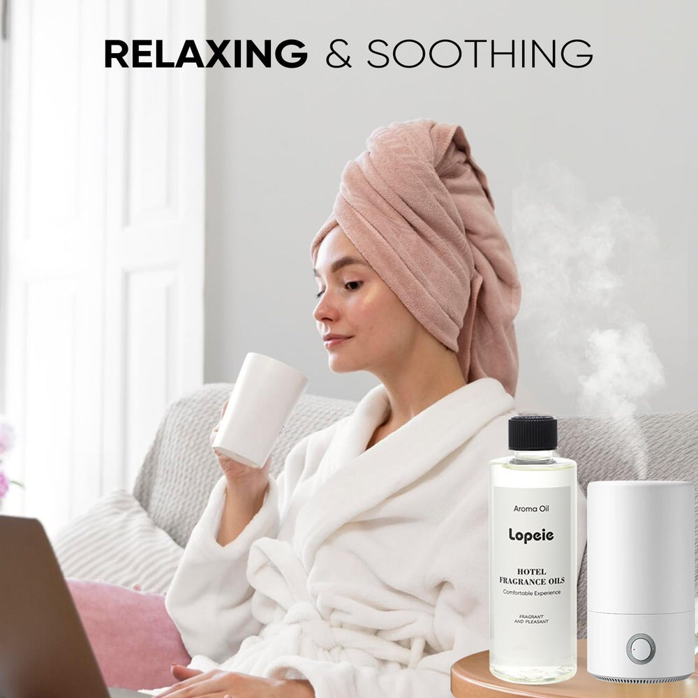 Pet-safe, additive-free Lopeie Hotel Diffuser Oil packaging and aroma