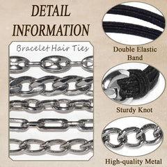 Loqpol 2-in-1 hair ties and bracelets, easy to carry and switch between looks.