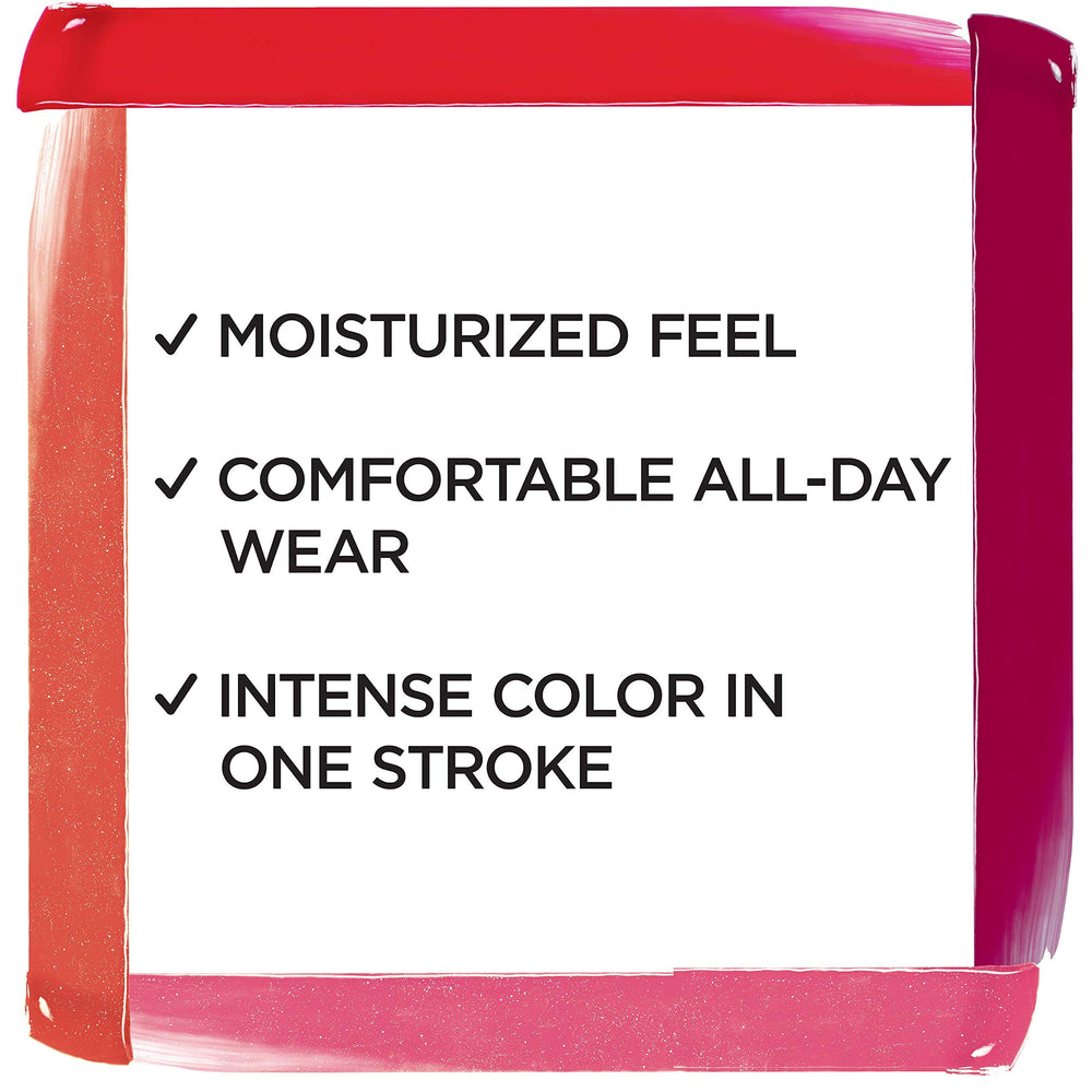 L’Oréal Paris Brilliant Signature lip stain with lightweight feel for comfortable wear.