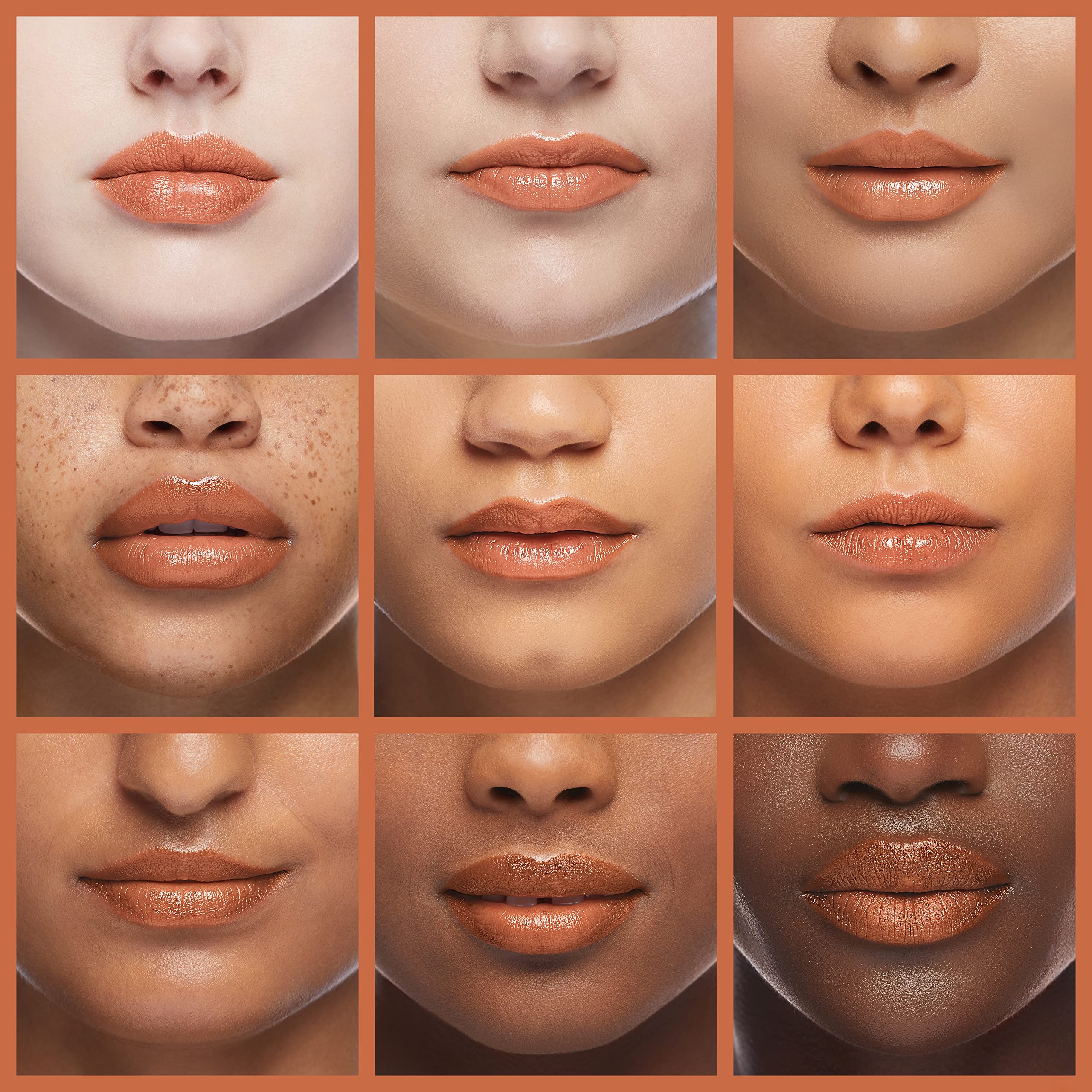 Application shot of L'Oreal Paris Colour Riche Plump and Shine Nectarine Plump on lips