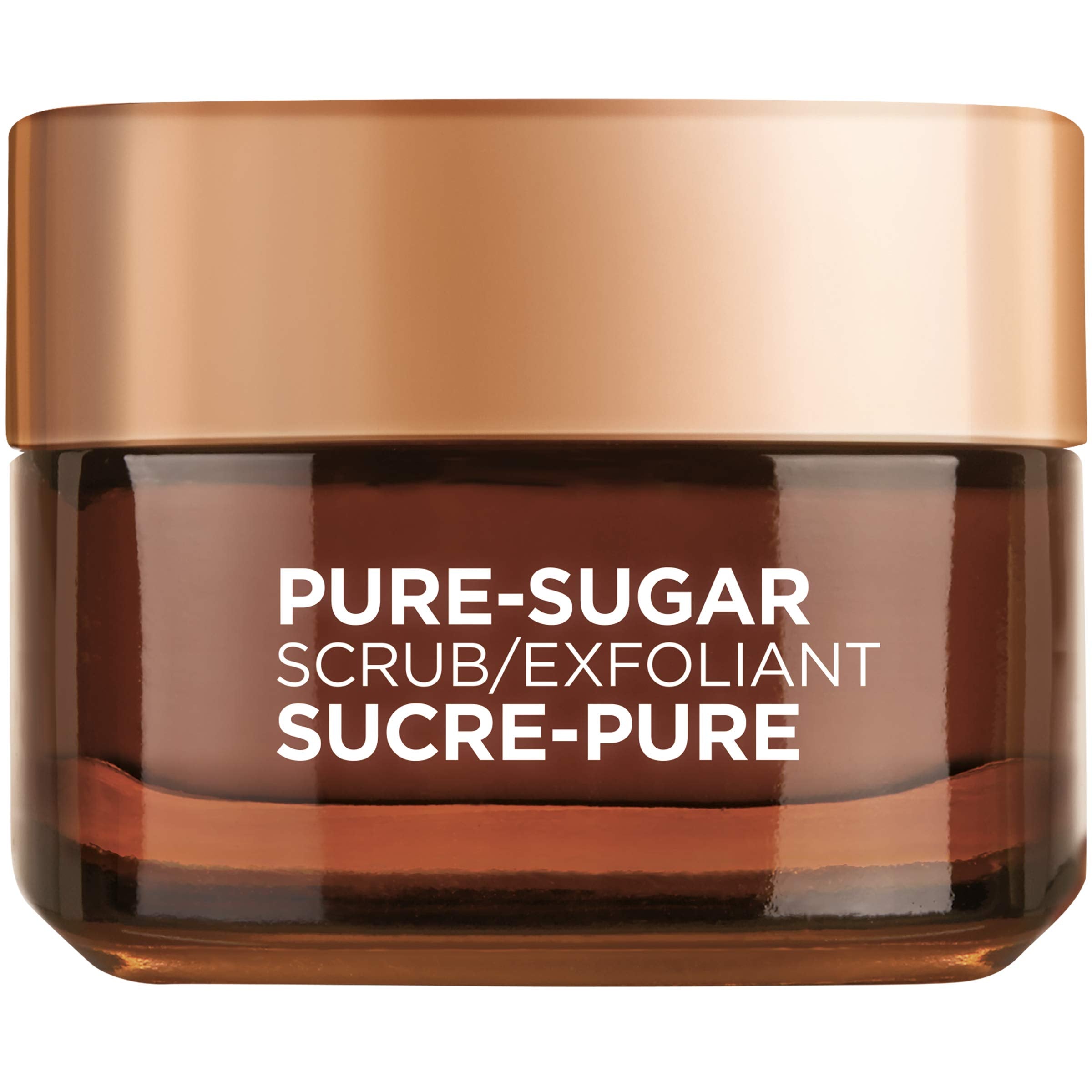 L’Oréal Paris Pure Sugar Scrub – emballage proche, exfoliation douce du visage