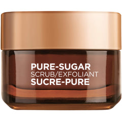 L’Oréal Paris Pure Sugar Scrub – emballage proche, exfoliation douce du visage