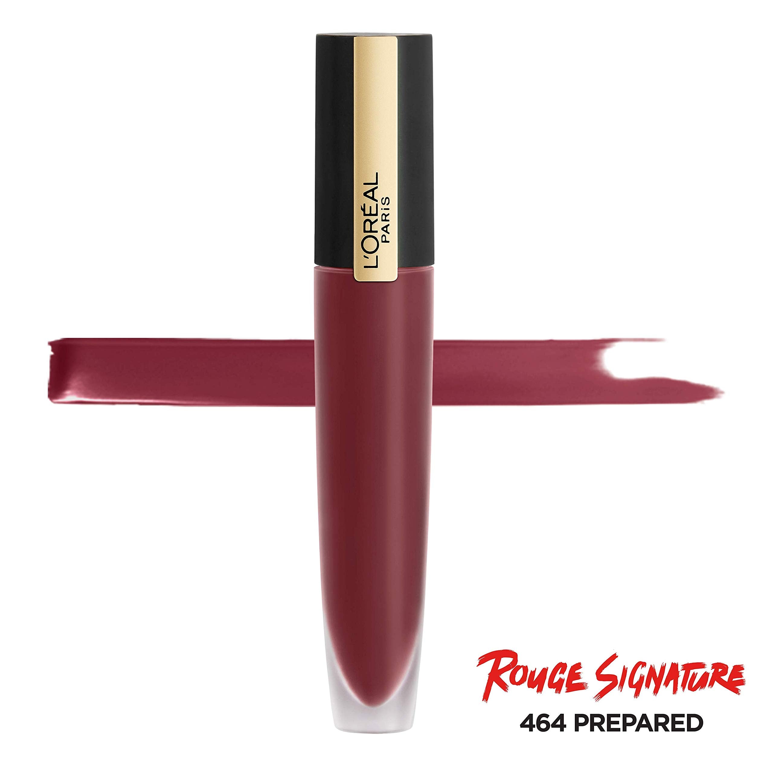 L’Oréal Paris Rouge Signature Matte Lip Stain shows precise lip lines and weightless feel