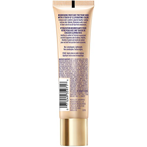 L'Oreal Paris Visible Lift Serum Tint Gold swirl shows even tone with warm radiance.