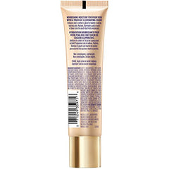 L'Oreal Paris Visible Lift Serum Tint Gold swirl shows even tone with warm radiance.