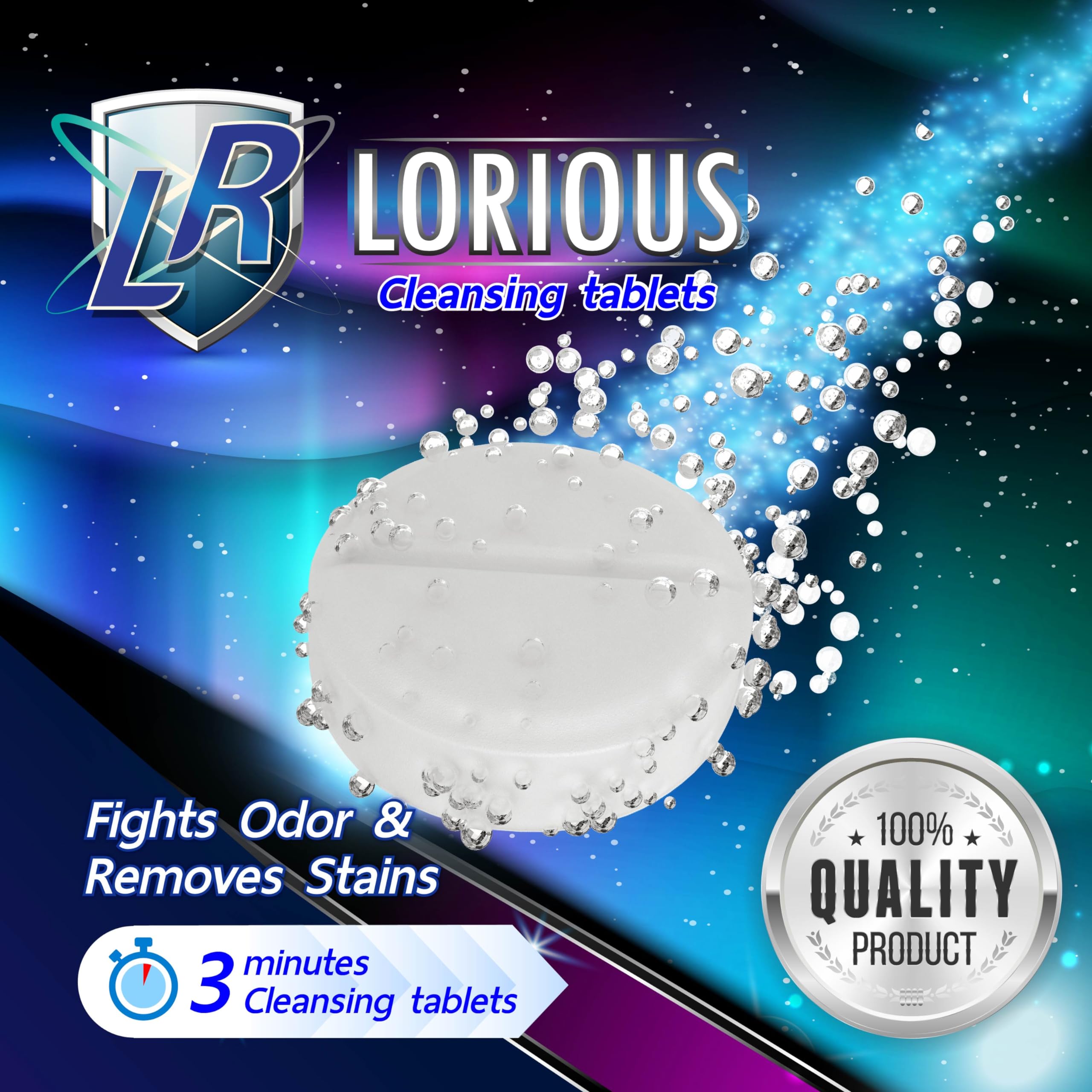 Individually wrapped cleaning tablets