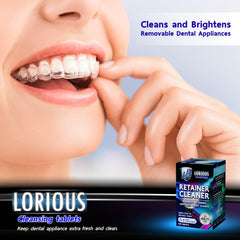 Mint fresh scent after cleaning dental appliances
