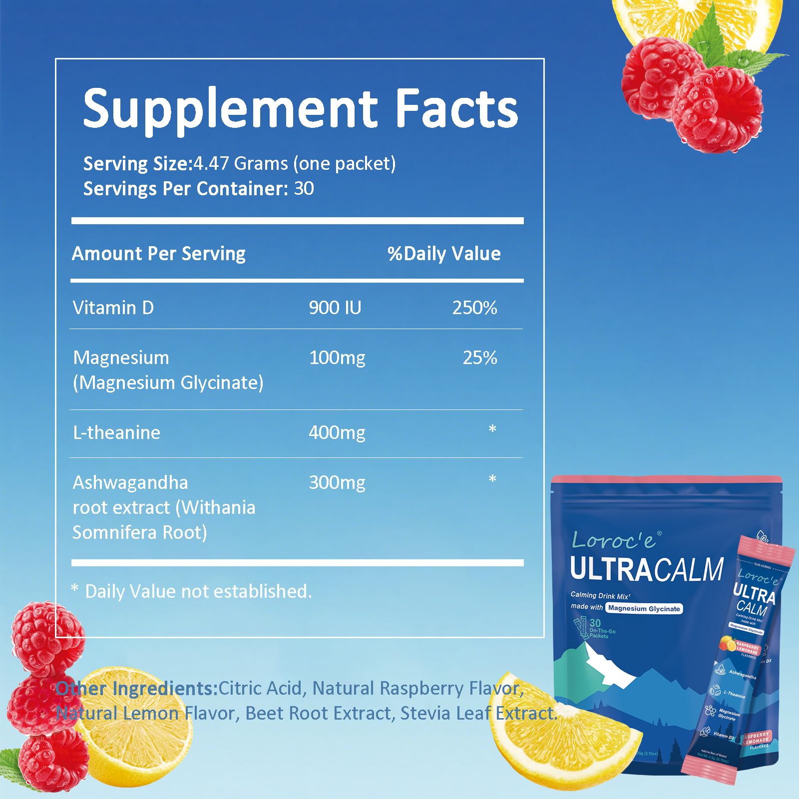 UltraCalm on-the-go sachet packaging