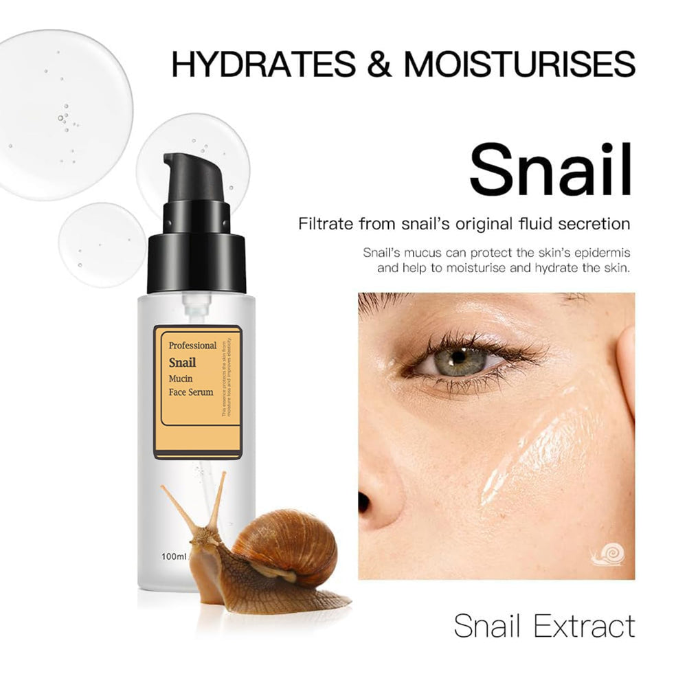 Loske Snail Mucin Serum packaging and eco-friendly design.