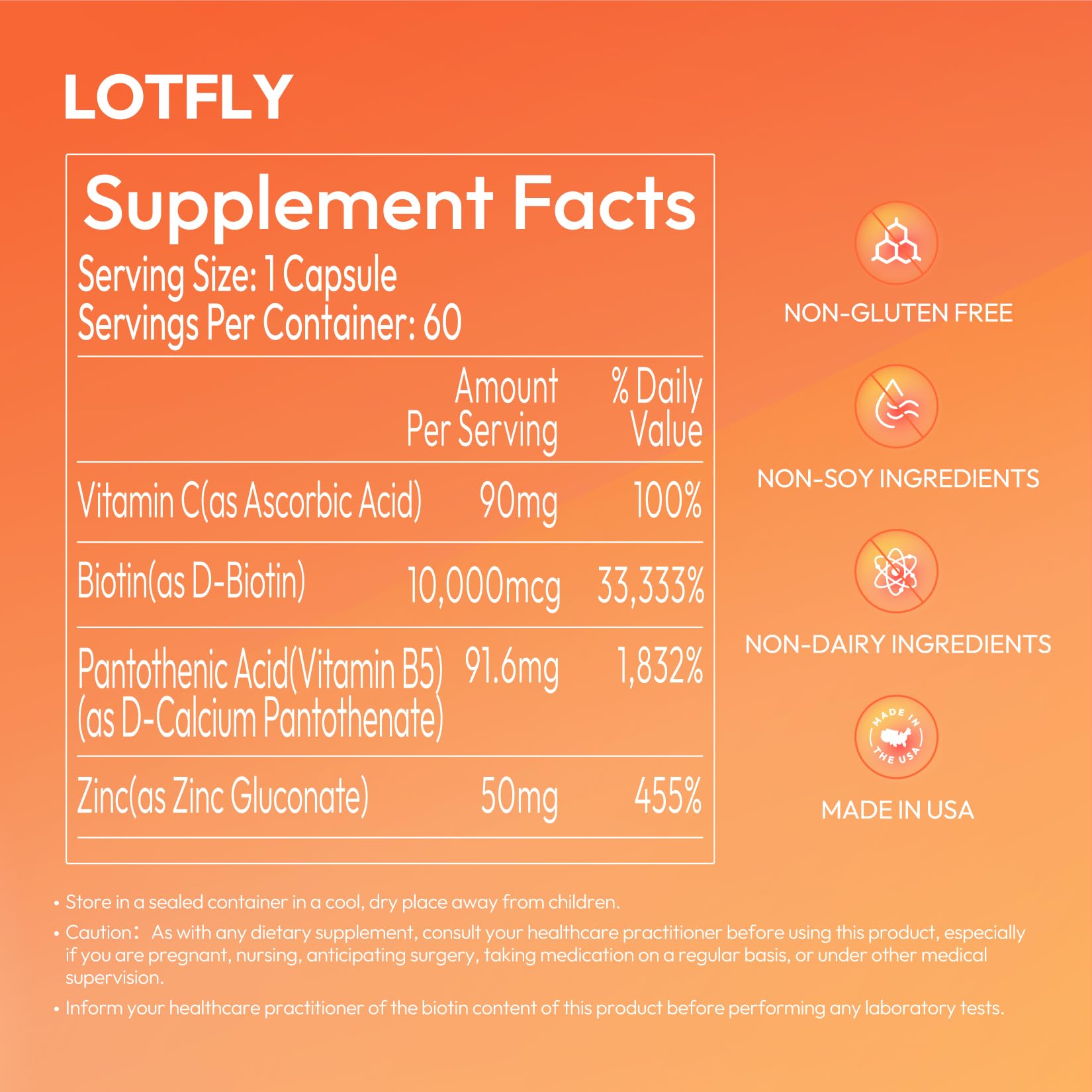 Graphic showing hair, skin and nails benefits