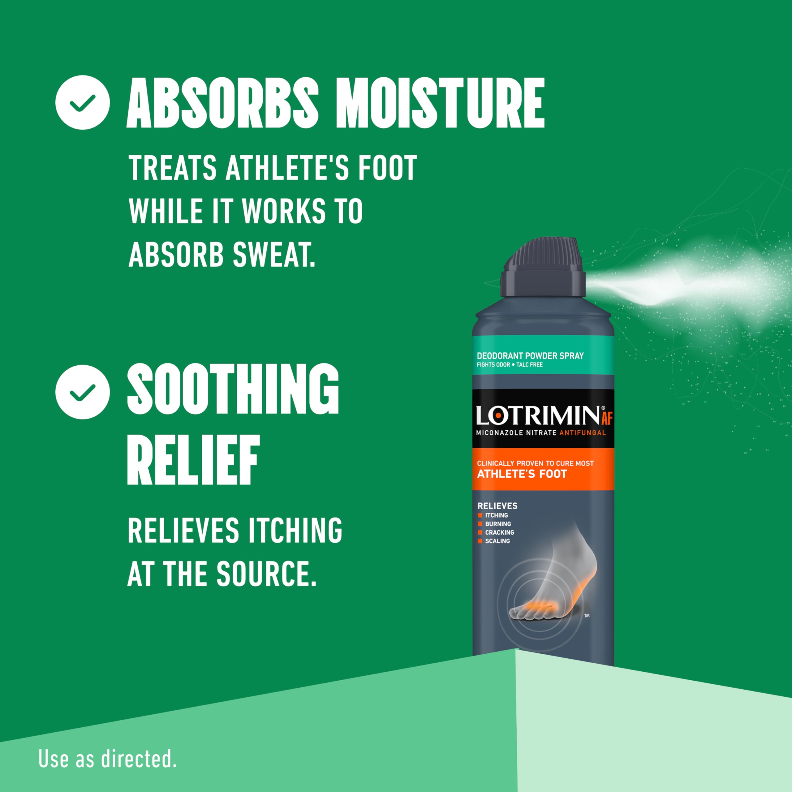 Lotrimin AF spray nozzle for precise, mess-free application
