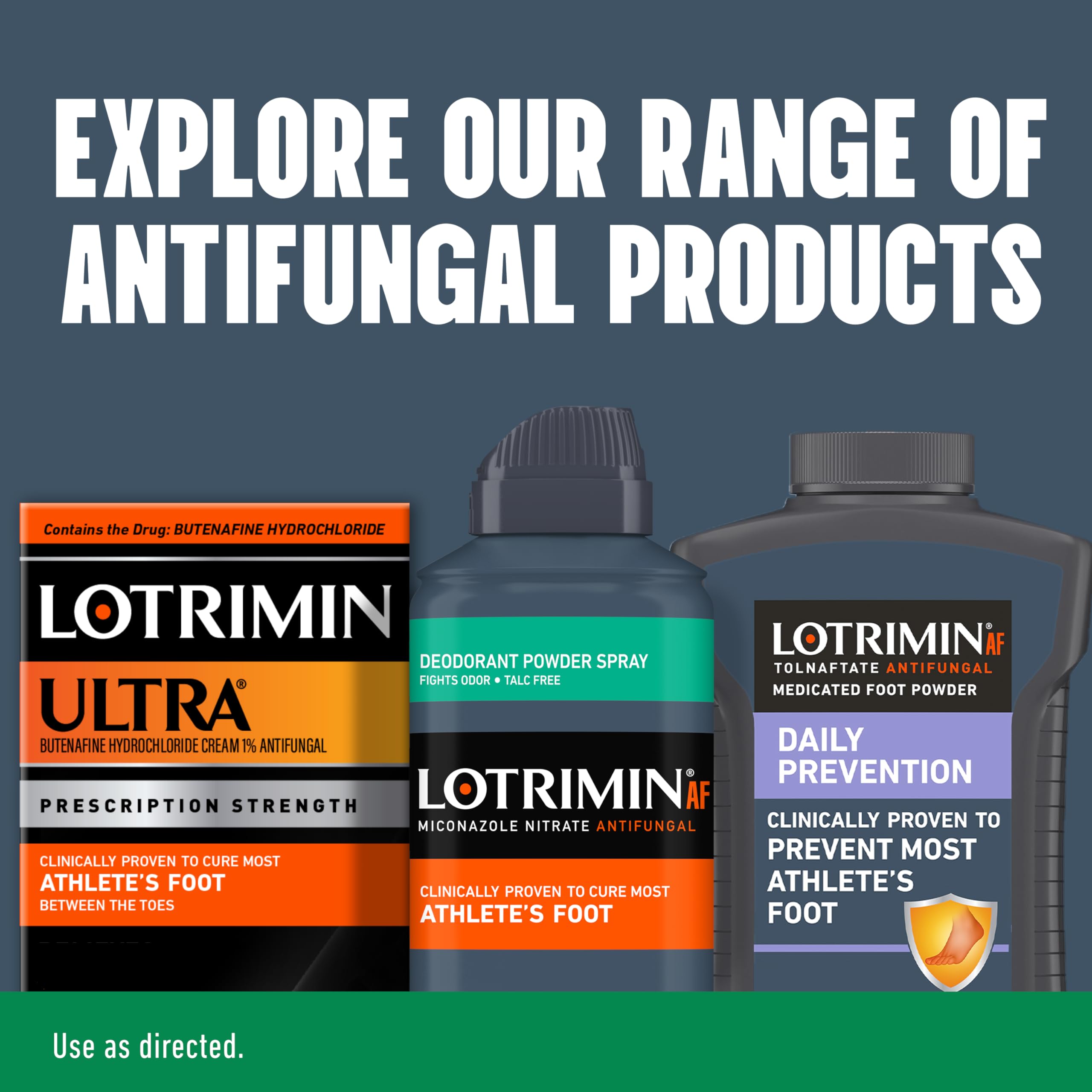 Lotrimin AF powder-spray texture delivers light coverage and breathability