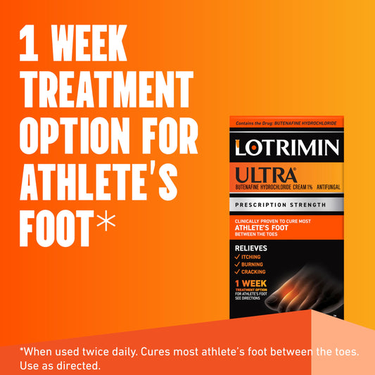 Applying Lotrimin Ultra between toes targets fungus-related itching and burning.