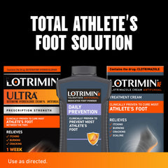 Lotrimin Ultra safe for teens 12 and older during activity.