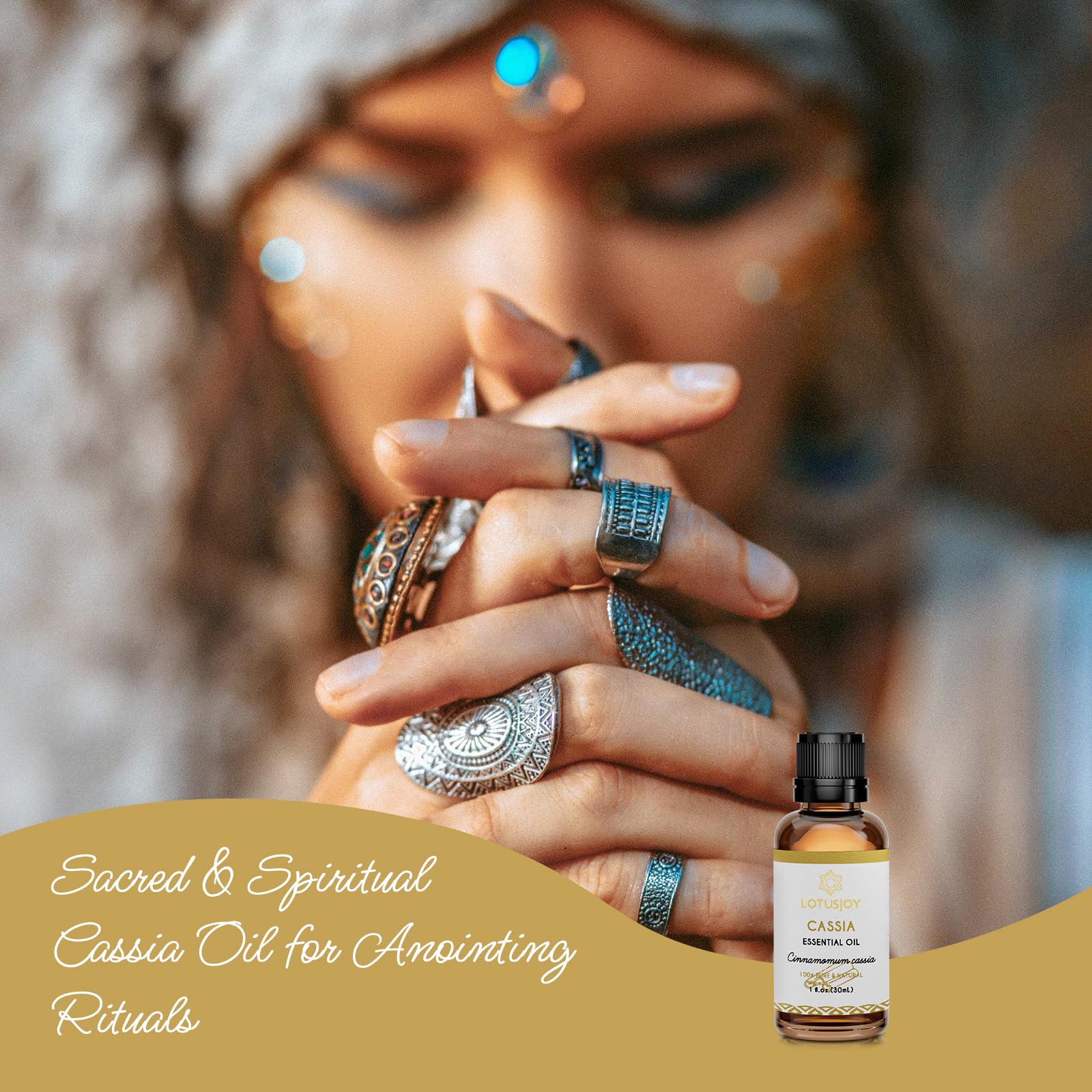 Calming aroma for yoga and meditation with Cassia Cinnamon Oil