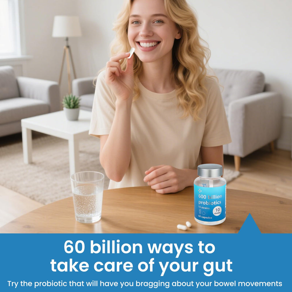 60-count Loudsay Probiotics bottle for women and men