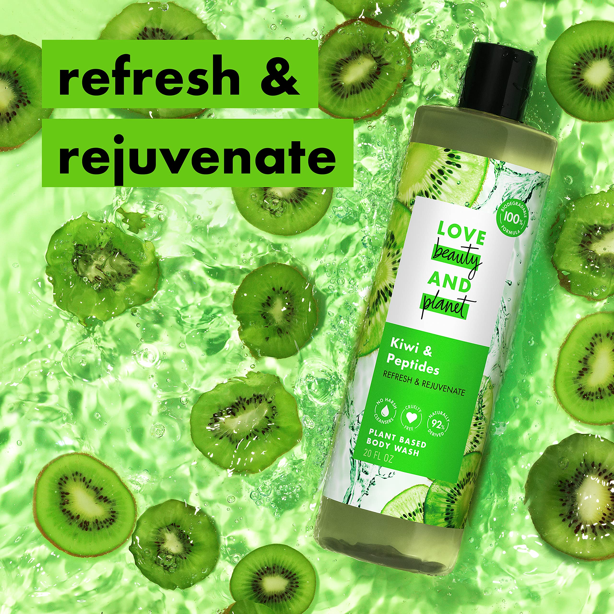 Plant-based cleansers graphic emphasizes sulfate-free and paraben-free formula for gentle skin care.