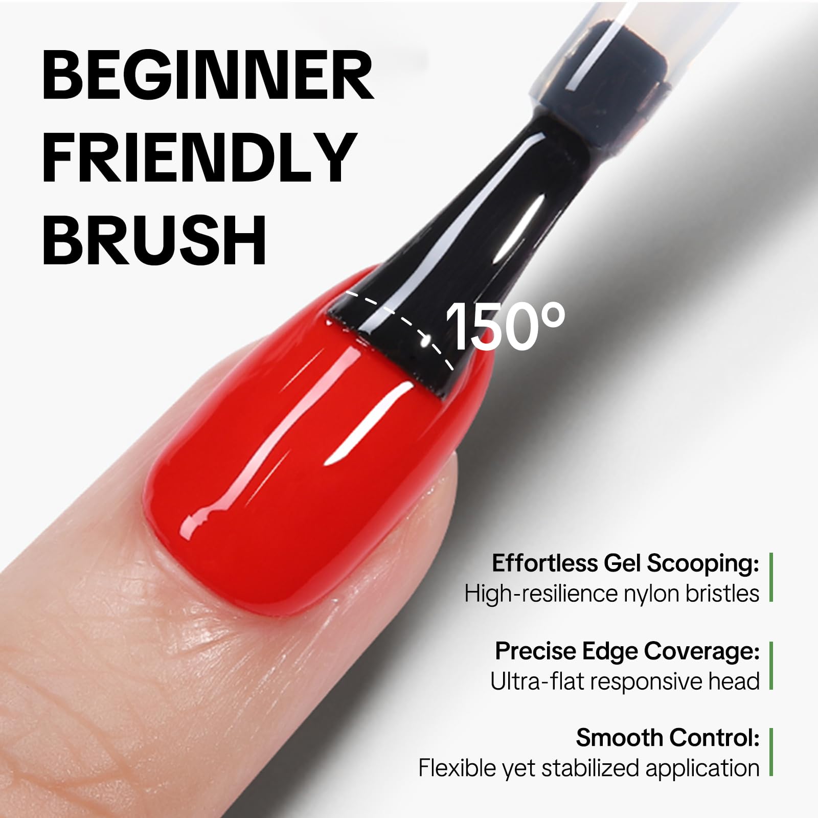 Love Easy Top Coat nails with mirror shine close-up for a glossy finish.