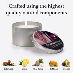 Oil blend with shea butter, avocado, and safflower oils for skin nourishment