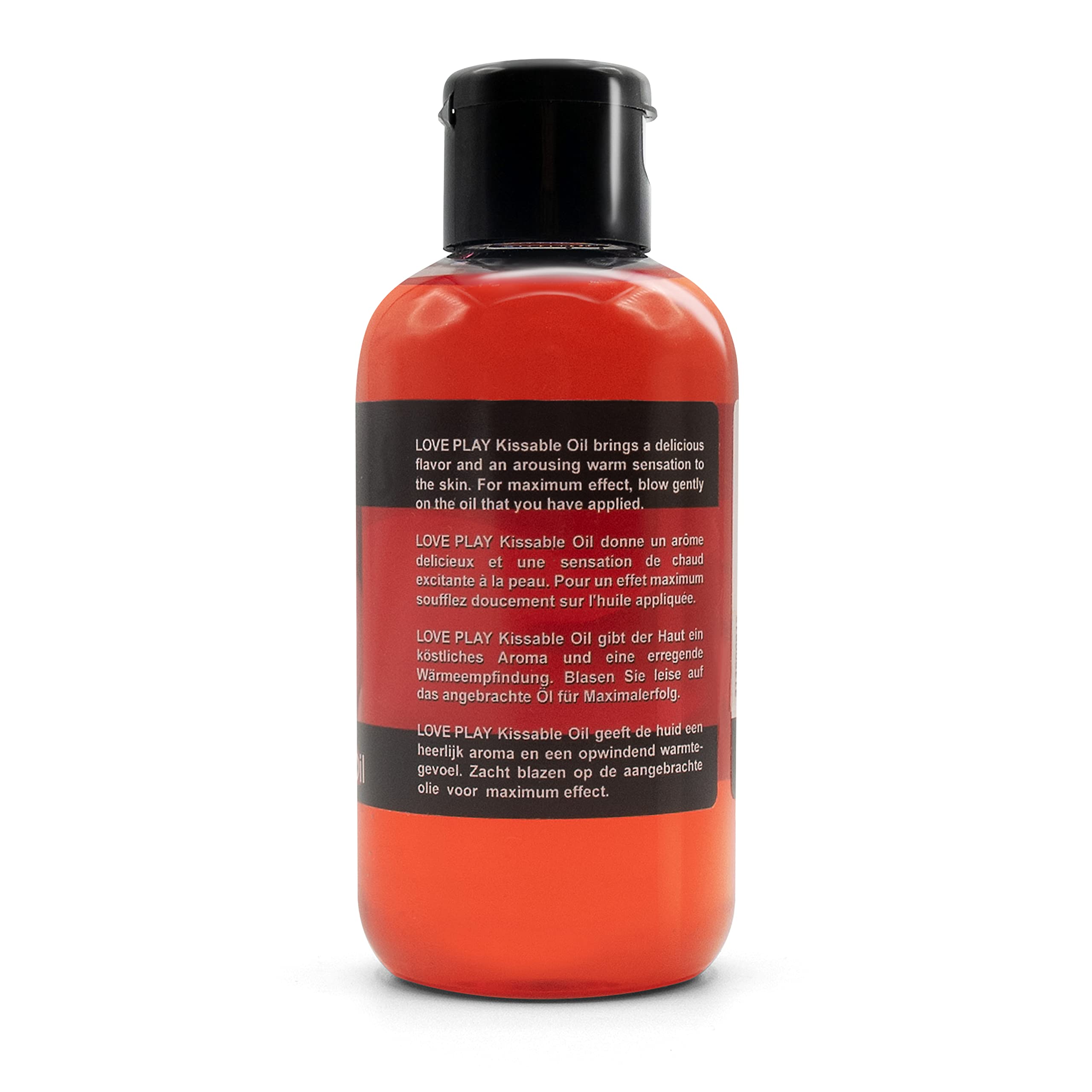 Applied oil on skin showing warming sensation