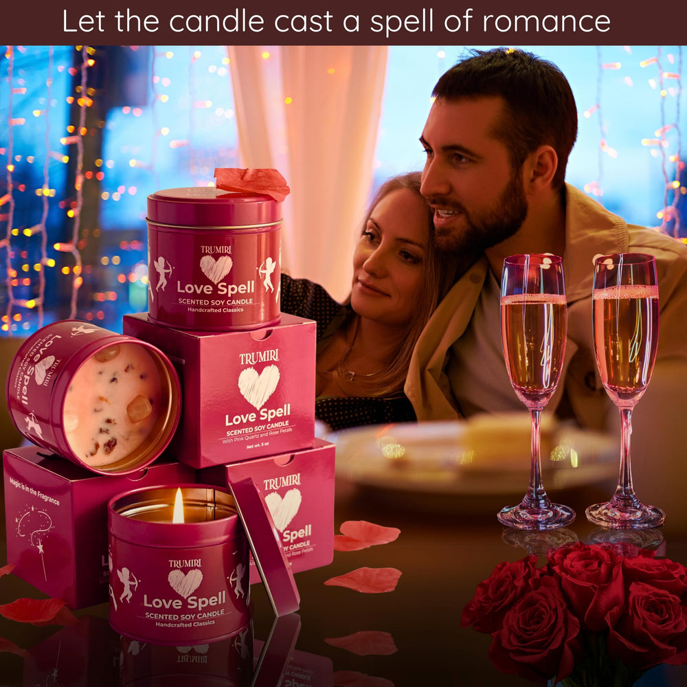 Non-toxic soy candle burning with soft glow