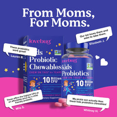 Usage instructions for LoveBug Probiotics for Kids