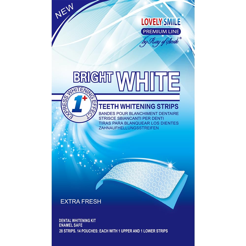 Lovely Smile Teeth Whitening Strips packaging with mint flavor