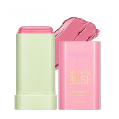 Lovelycat blush-stick pink close-up shows creamy texture for natural cheek color.