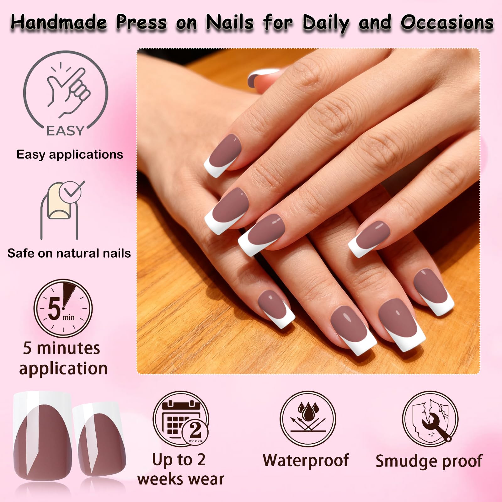 Includes 14 sizes for a snug fit across many nail shapes