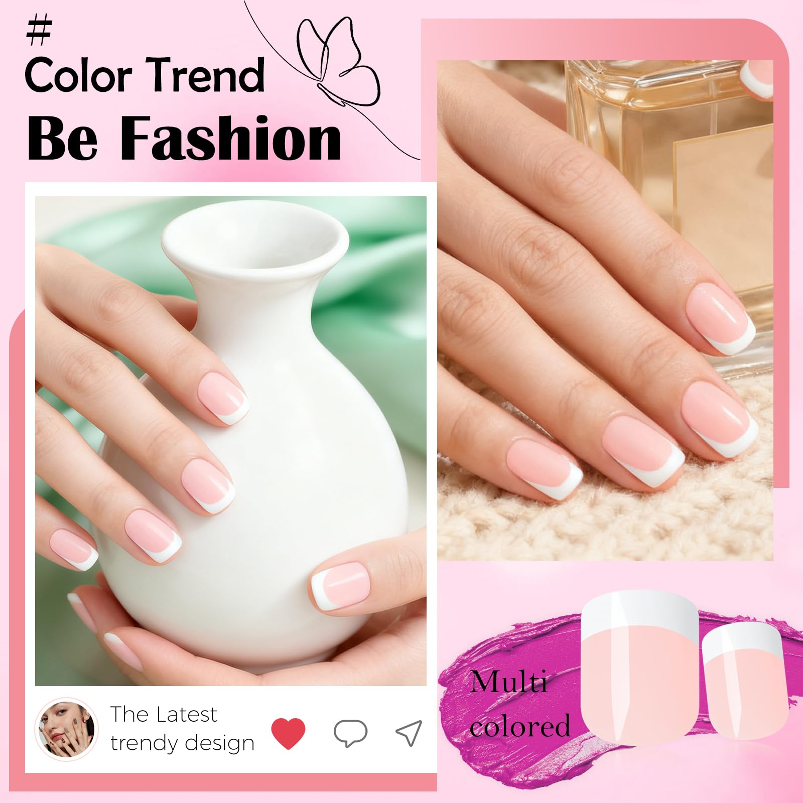 LoveOurHome gift-ready French nails suitable for gifting on occasions