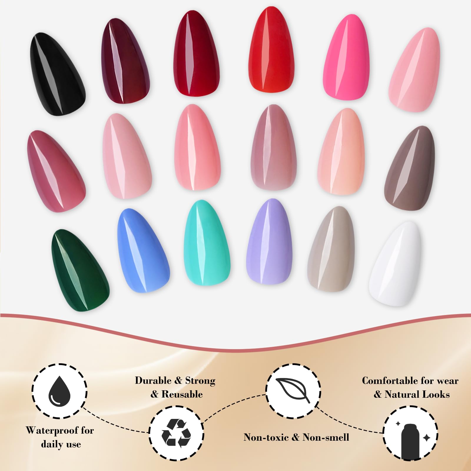 LoveOurHome Halloween almond nails for festive looks.