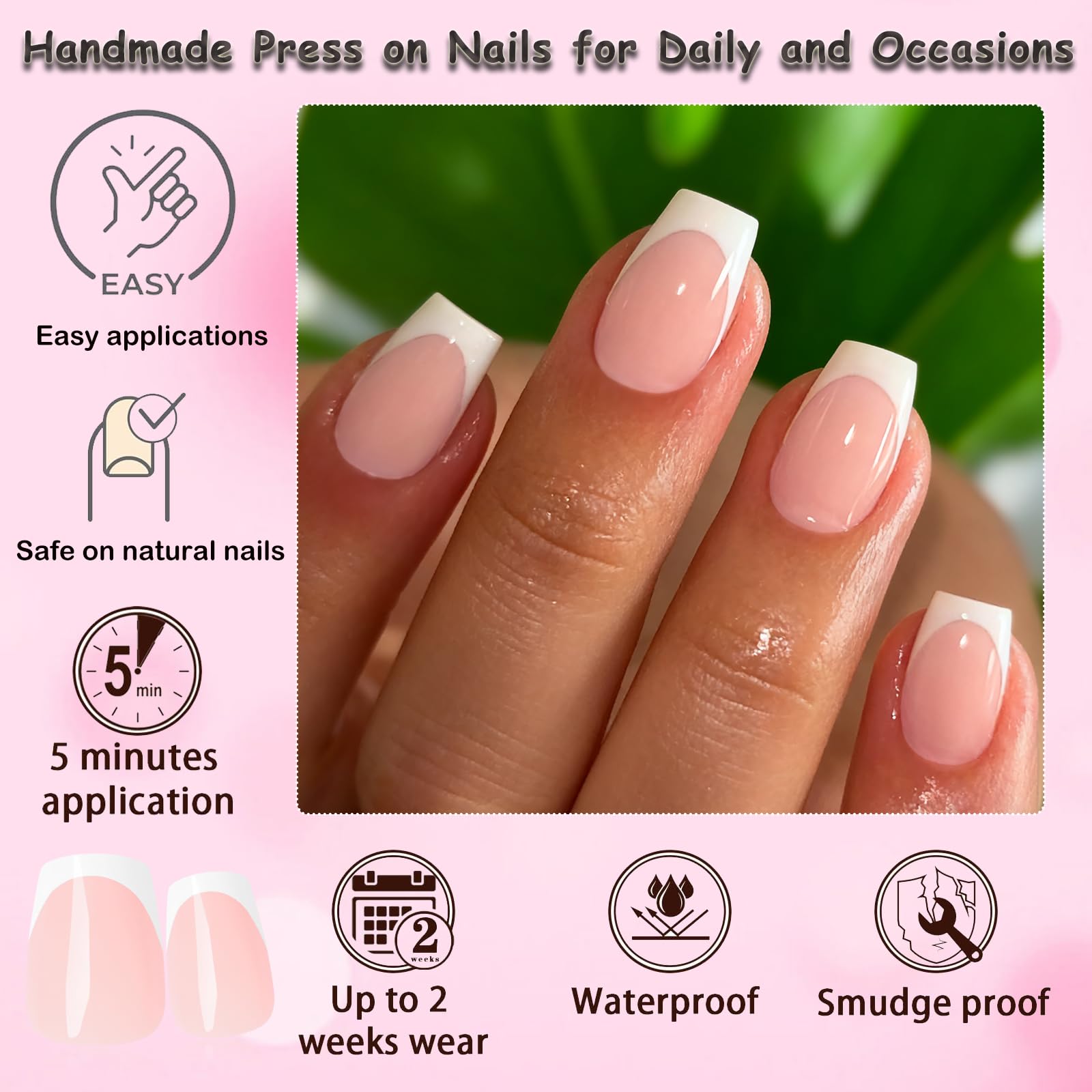 LoveOurHome jelly adhesive tabs provide quick, secure adhesion.