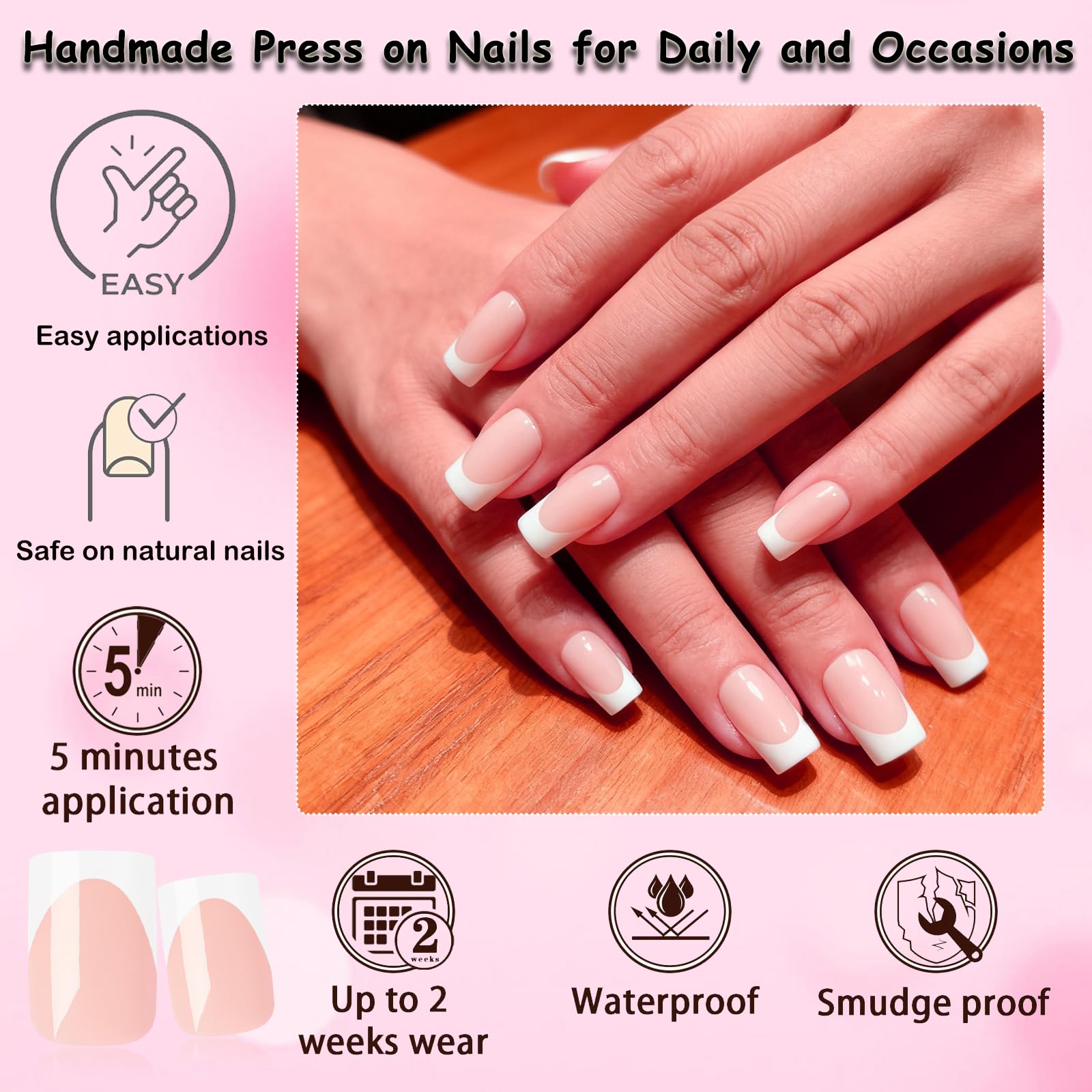 LoveOurHome Nail File included for shaping and prep.