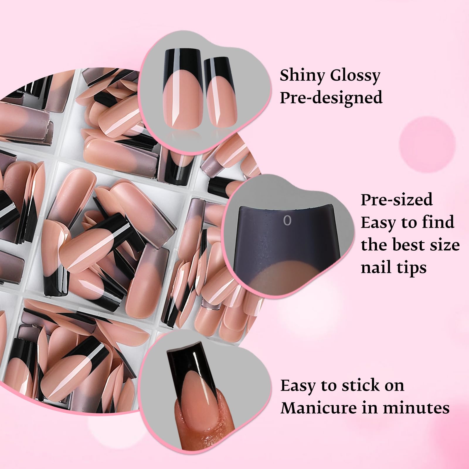 LoveOurHome nail glue tabs kit ensures secure, easy application.