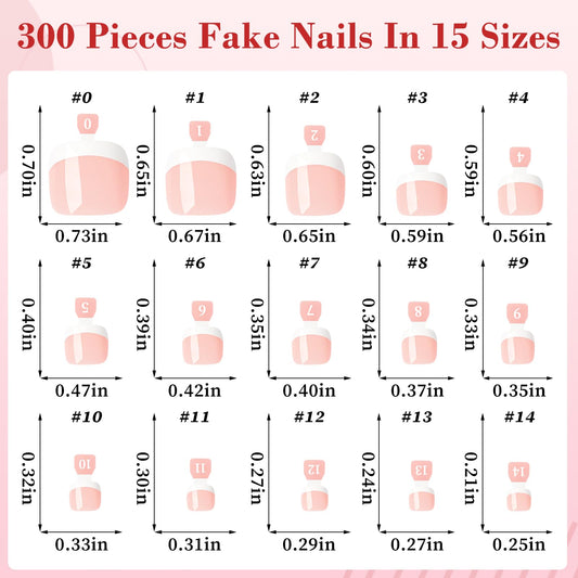 LoveOurHome nude pink press-on toenails with white tips for elegant everyday wear