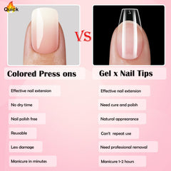 LoveOurHome ombre nails with a high-gloss finish for a stylish look