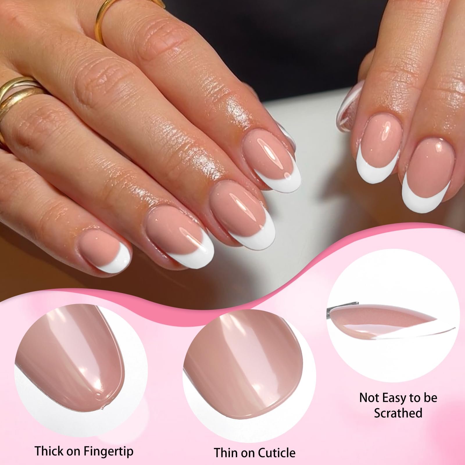 LoveOurHome press-on nails kit with glue tabs for quick, secure application.