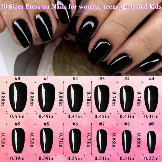 LoveOurHome short coffin nails in colorful set for quick stylish manicures