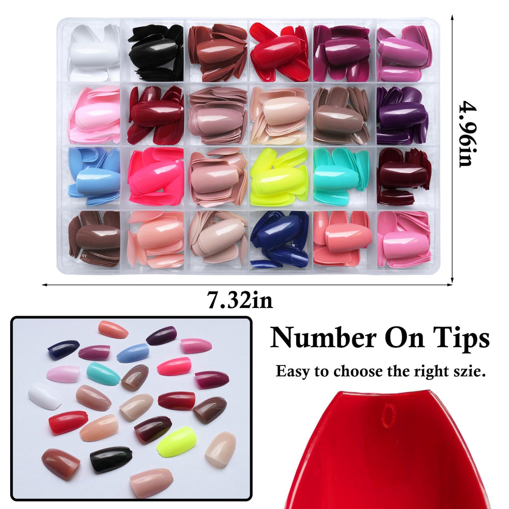 Short full-cover nails ideal for teens and small nail beds