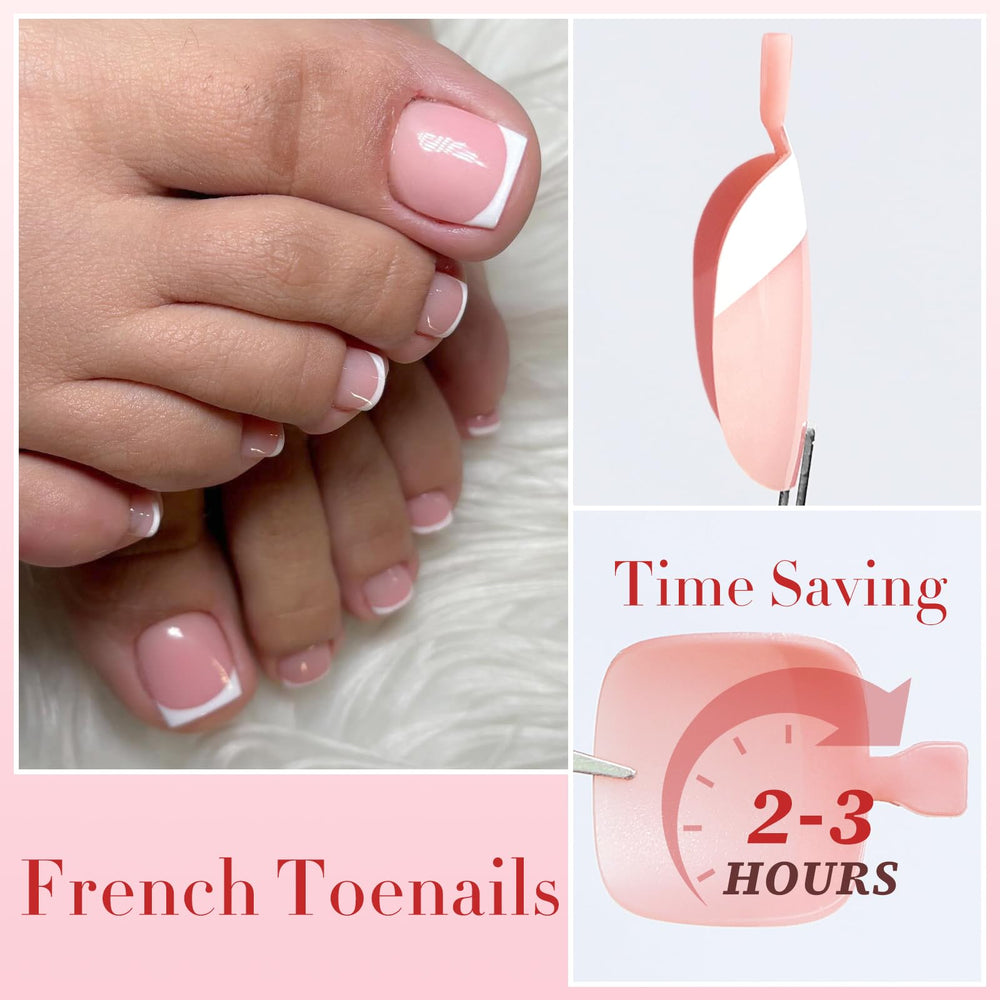 LoveOurHome short square toe nail tips provide secure, comfortable fit