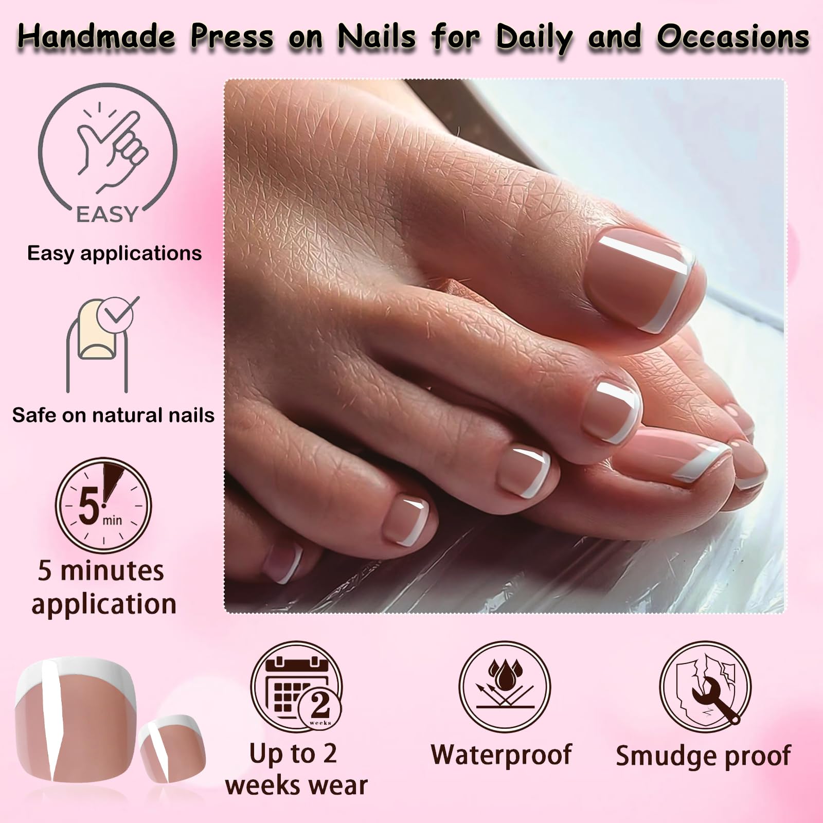 Nail file and wooden stick included for precise shaping with LoveOurHome kit.