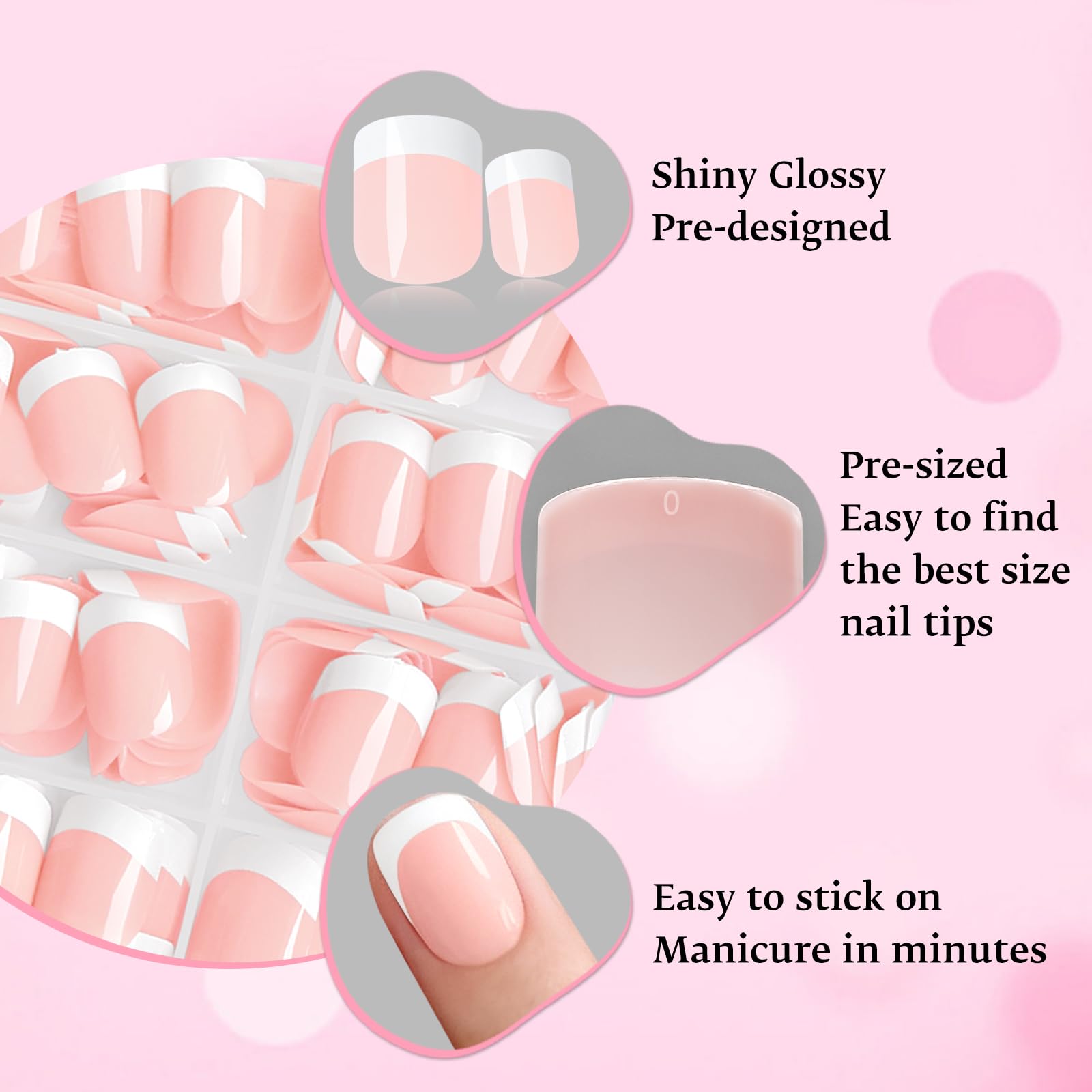 LoveOurHome versatile French tip nails for casual and formal looks