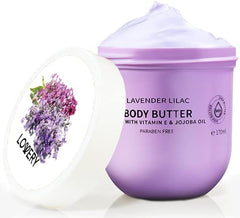 Lovery Shea butter lotion texture close-up highlighting creamy, non-greasy absorption