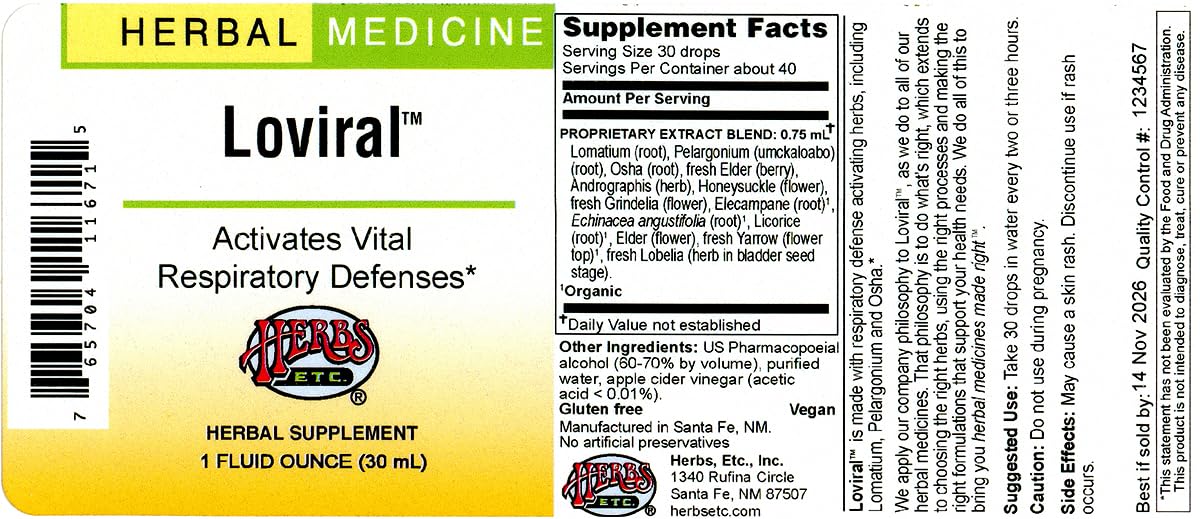 Dosage guide: take one Loviral softgel with water two to three hours daily