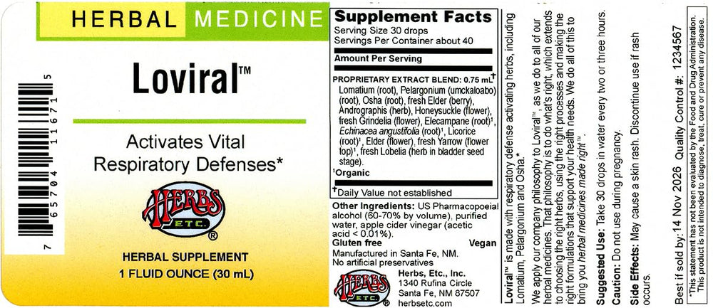 Dosage guide: take one Loviral softgel with water two to three hours daily