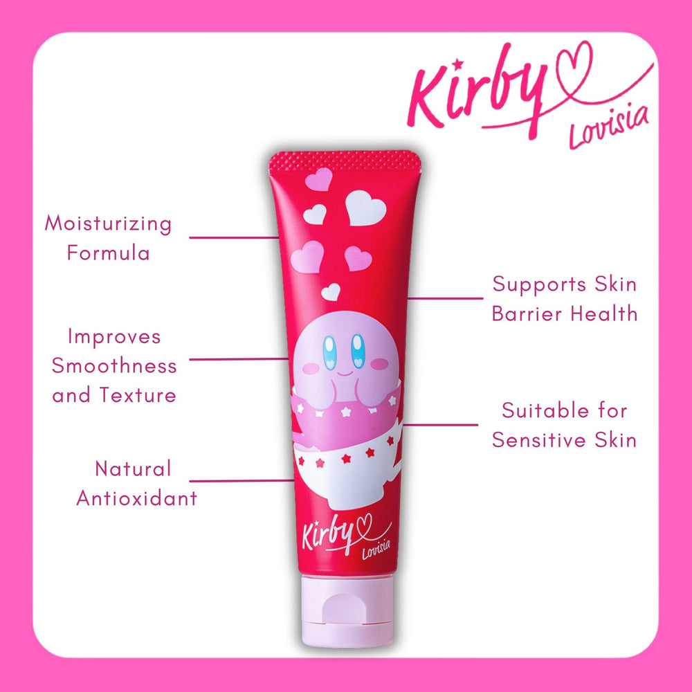 Lovisia Kirby hand cream packaging box with gift-ready pink design