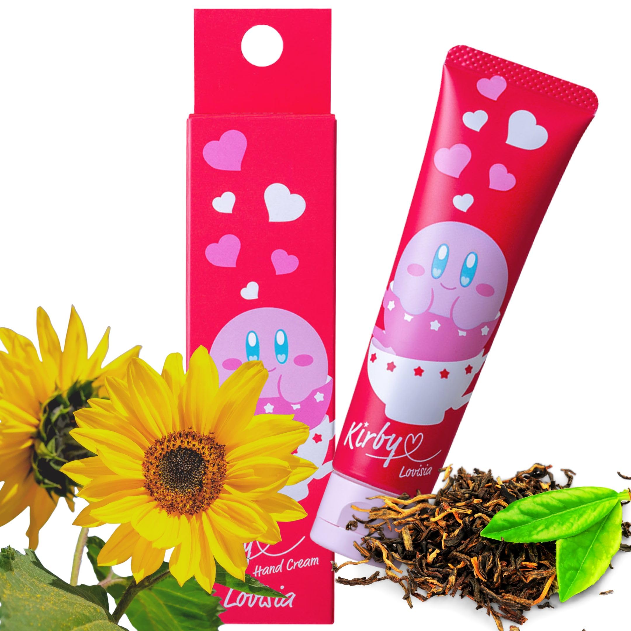 Lovisia Kirby hand cream tube front showing fresh hydration and non-sticky finish