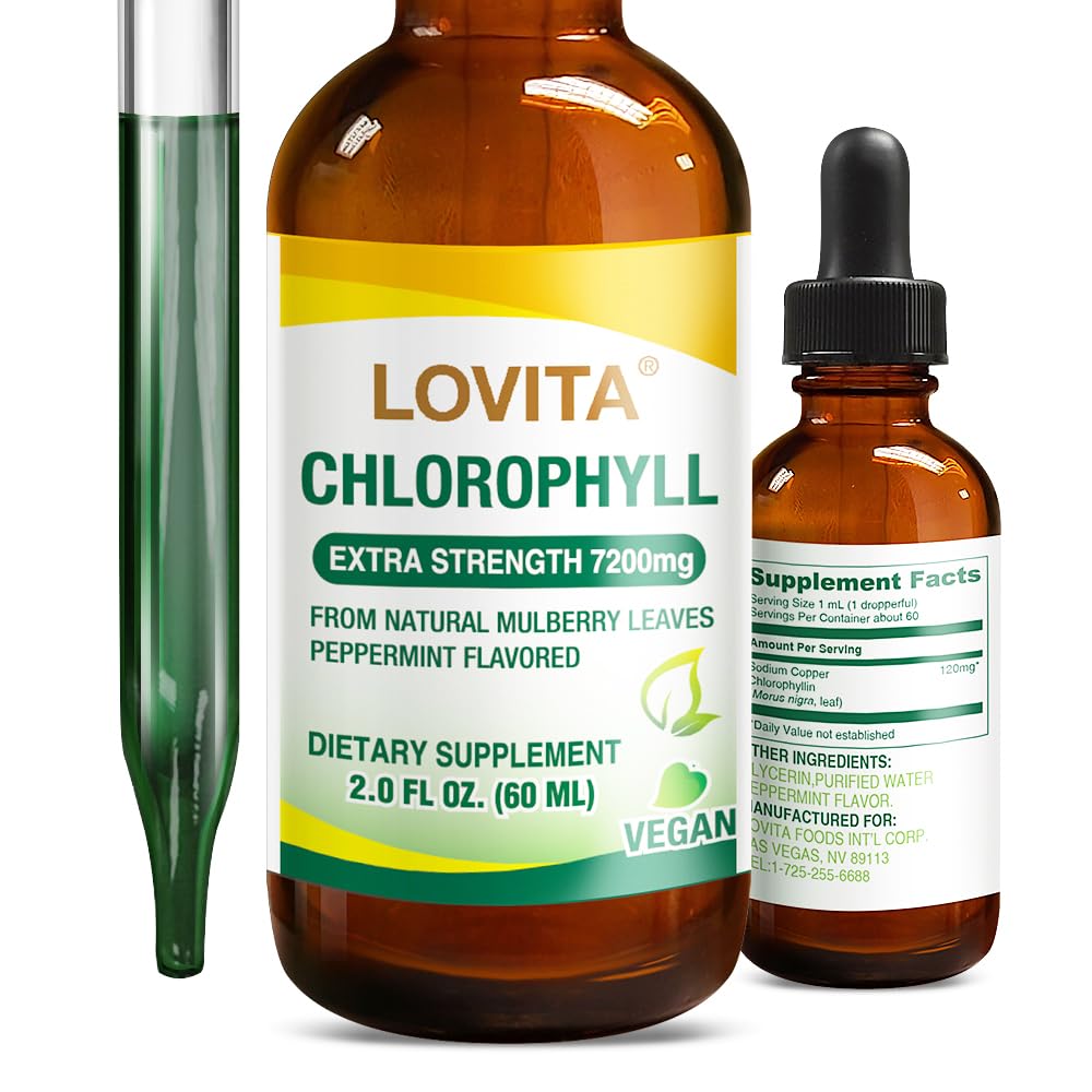 LOVITA Chlorophyll Drops bottle front view