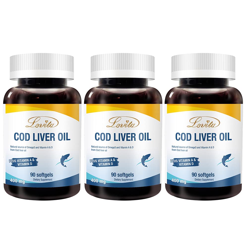 Hero image for Lovita Norwegian Cod Liver Oil 90 softgels pack3